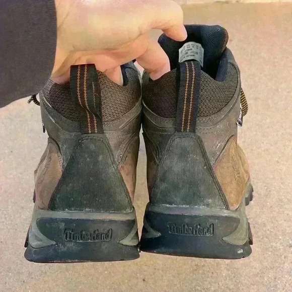 Timberland Men's Mt. Maddsen Mid Waterproof Hiking Boots Brown Lace Up Sz 14 - Picture 5 of 11